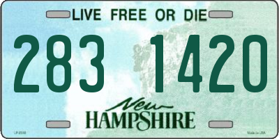 NH license plate 2831420
