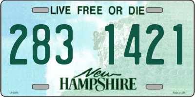 NH license plate 2831421