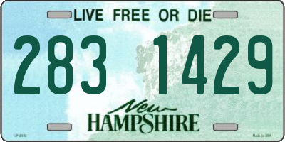 NH license plate 2831429