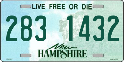 NH license plate 2831432