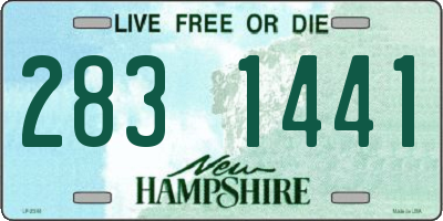 NH license plate 2831441