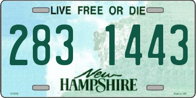NH license plate 2831443