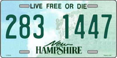 NH license plate 2831447