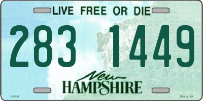 NH license plate 2831449