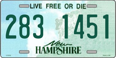 NH license plate 2831451