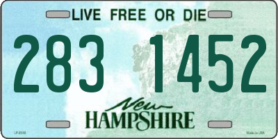 NH license plate 2831452