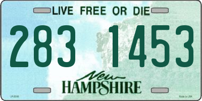 NH license plate 2831453