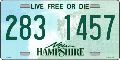 NH license plate 2831457