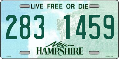 NH license plate 2831459