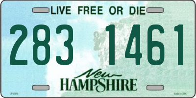 NH license plate 2831461
