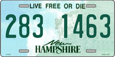 NH license plate 2831463