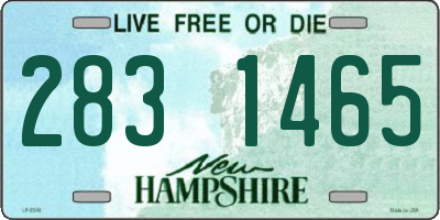 NH license plate 2831465