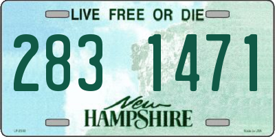 NH license plate 2831471