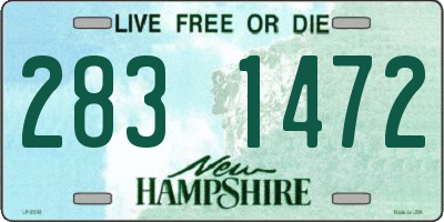 NH license plate 2831472