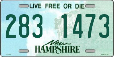 NH license plate 2831473