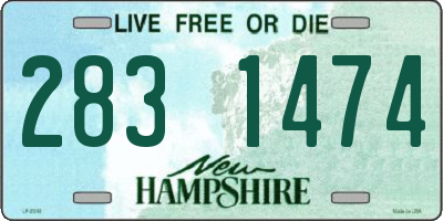 NH license plate 2831474
