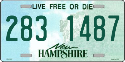 NH license plate 2831487