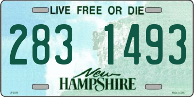 NH license plate 2831493