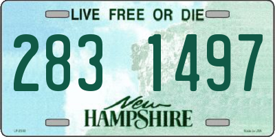 NH license plate 2831497