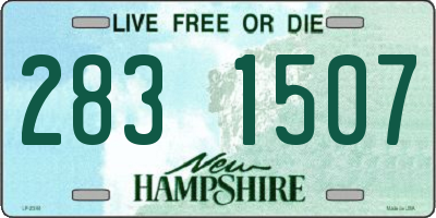 NH license plate 2831507