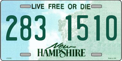 NH license plate 2831510