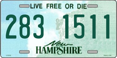 NH license plate 2831511