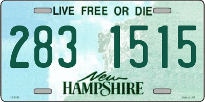 NH license plate 2831515