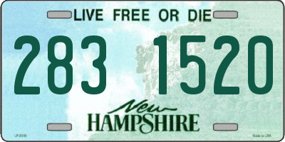 NH license plate 2831520
