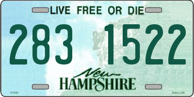 NH license plate 2831522