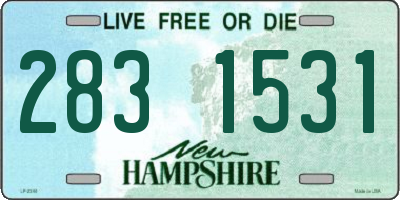 NH license plate 2831531