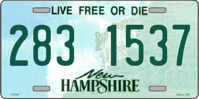 NH license plate 2831537