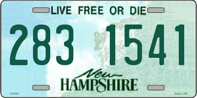 NH license plate 2831541