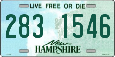 NH license plate 2831546