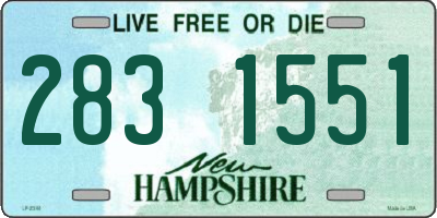 NH license plate 2831551