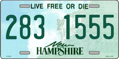 NH license plate 2831555