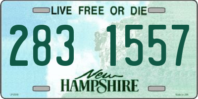 NH license plate 2831557