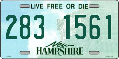 NH license plate 2831561