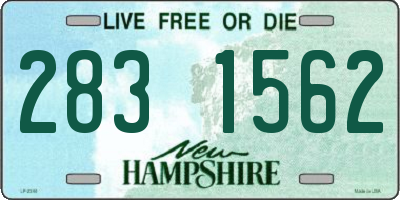 NH license plate 2831562