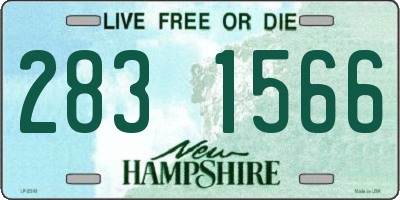 NH license plate 2831566