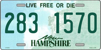NH license plate 2831570