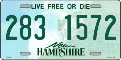 NH license plate 2831572