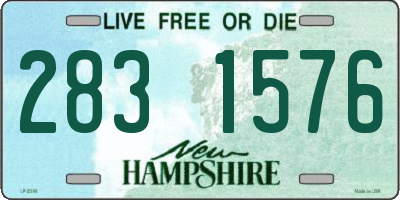 NH license plate 2831576