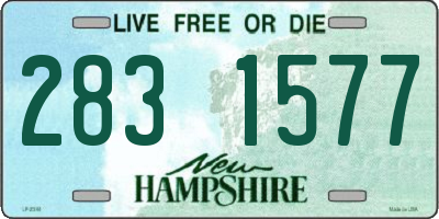 NH license plate 2831577