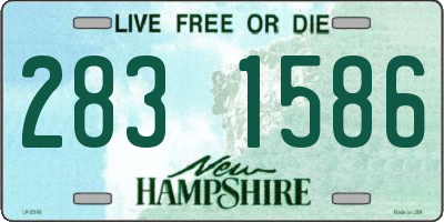 NH license plate 2831586