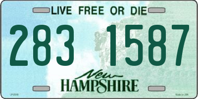 NH license plate 2831587
