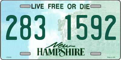 NH license plate 2831592