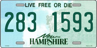 NH license plate 2831593