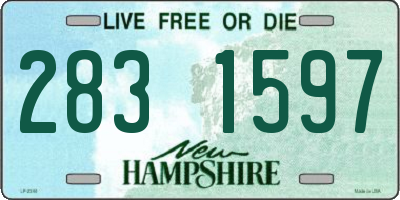 NH license plate 2831597