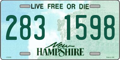 NH license plate 2831598