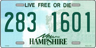 NH license plate 2831601